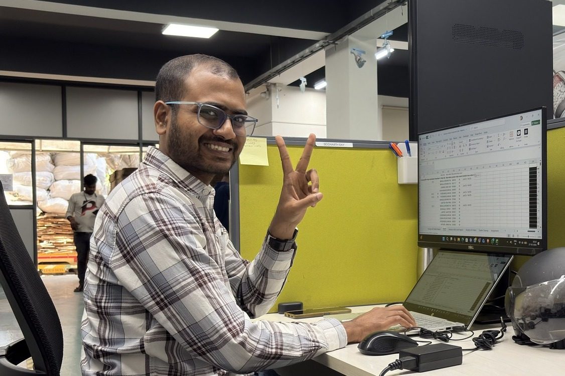 WaterScience team member at work in the office