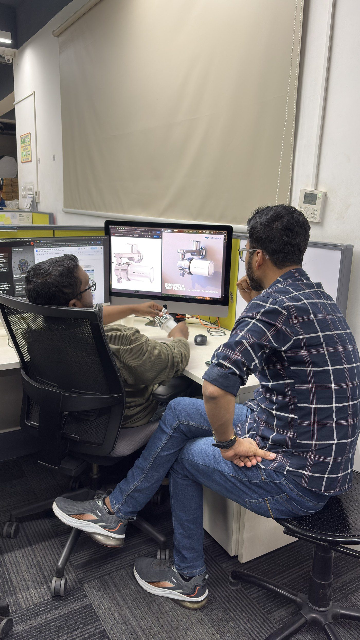 WaterScience team member on the production floor
