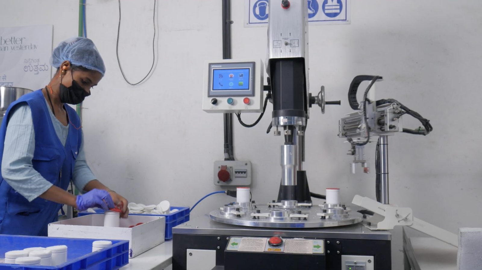WaterScience production line assembling products